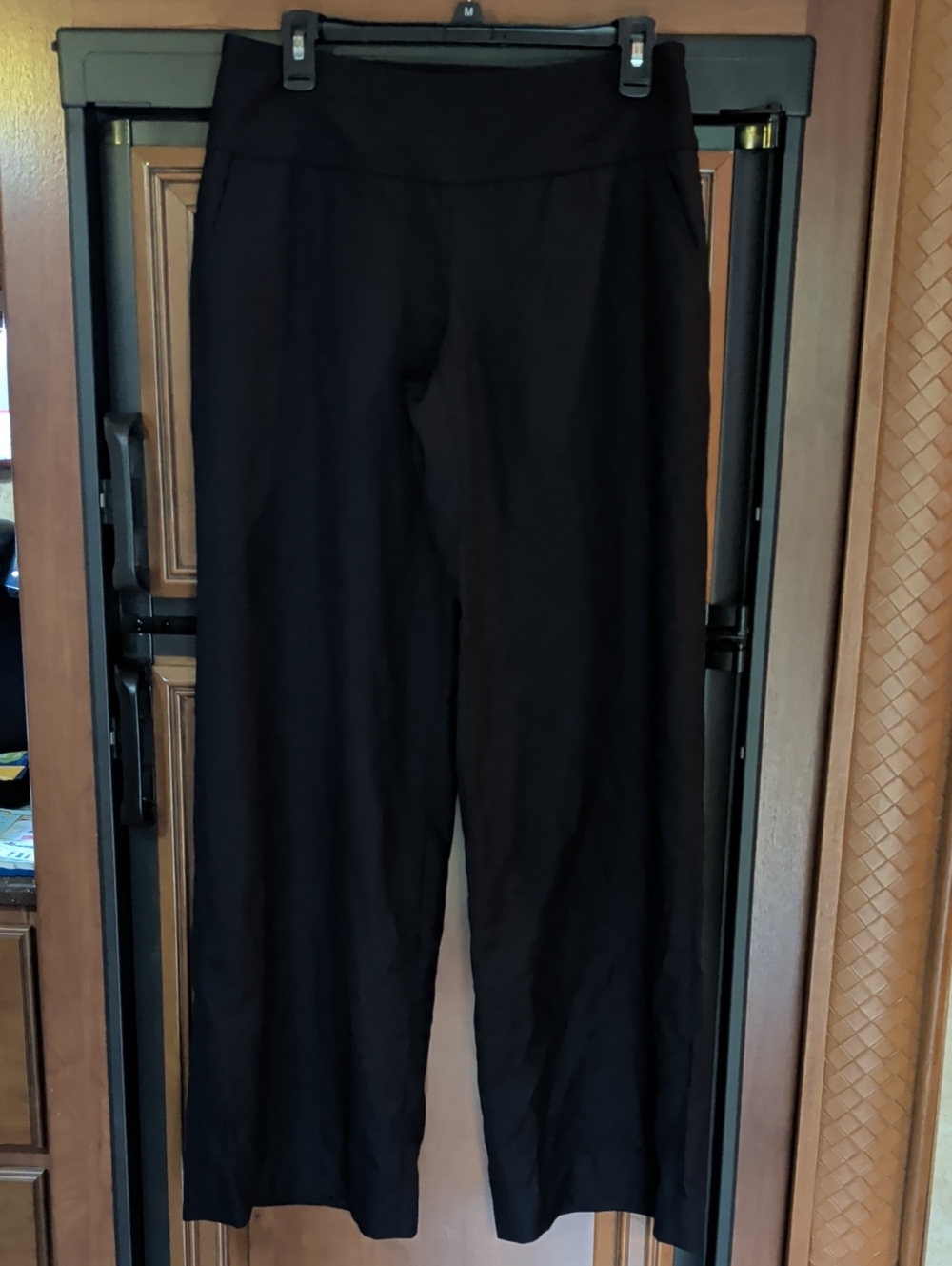 Elie Tahari Wool Black Wide-Leg Dress Pants